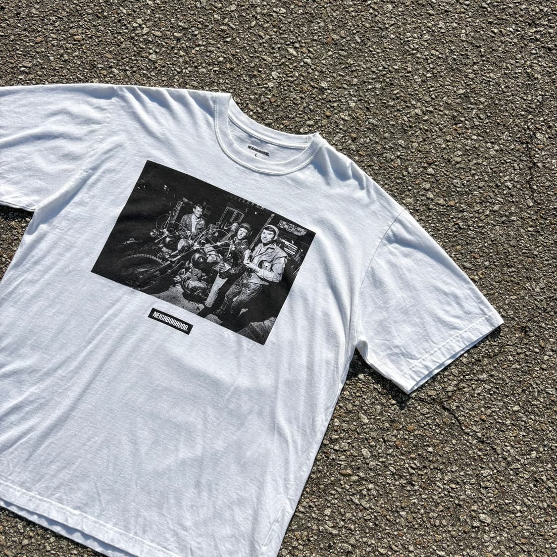 Neighborhood x Osamu Nagahama 화이트 반팔 티셔츠 상품이미지3