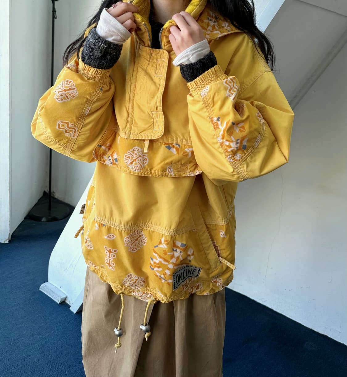 Padded utility design anorak parka 상품이미지4