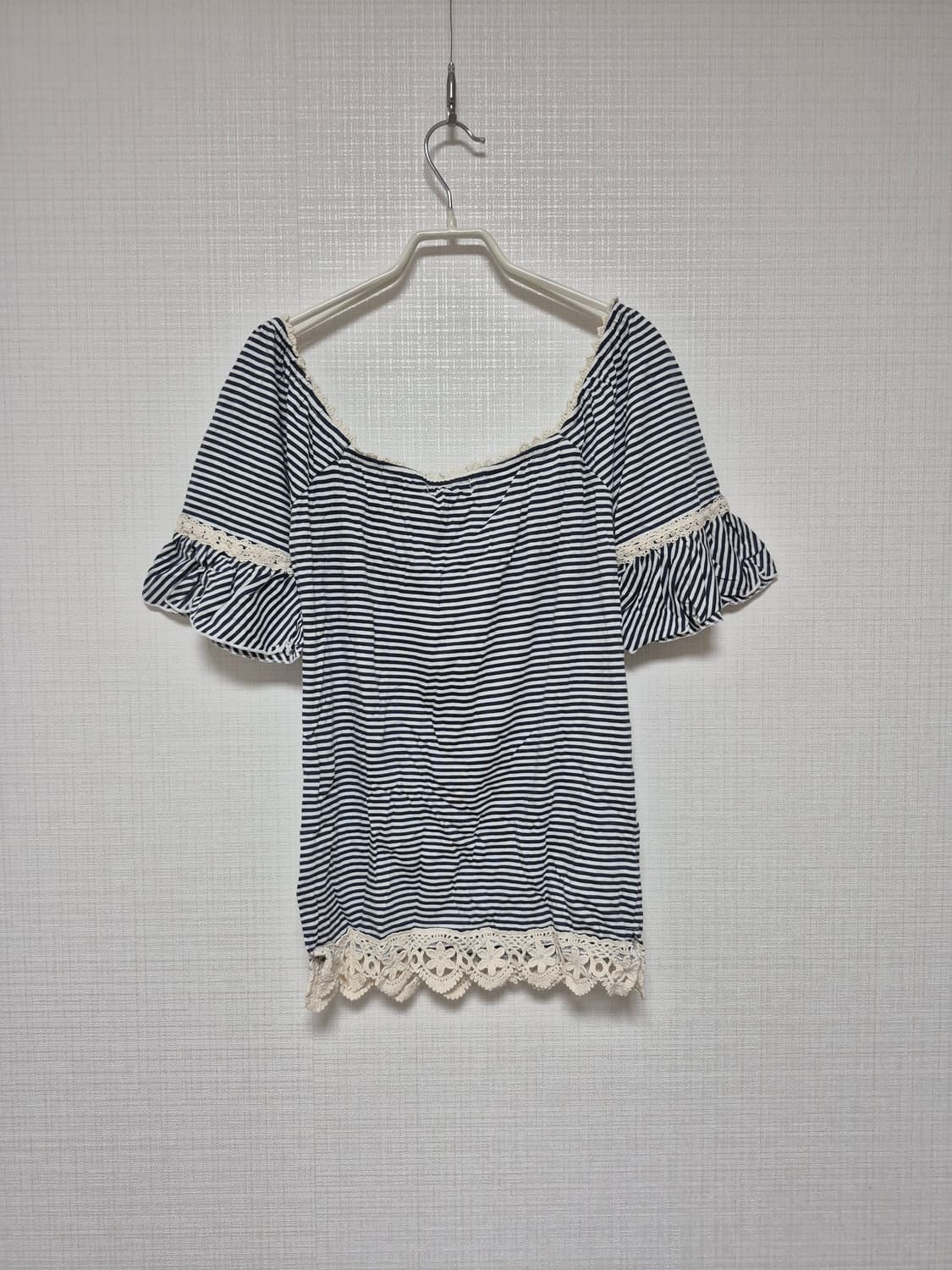 리즈리사 히메카지 초고전템 보더프린트 벨슬리브 탑 상품이미지2