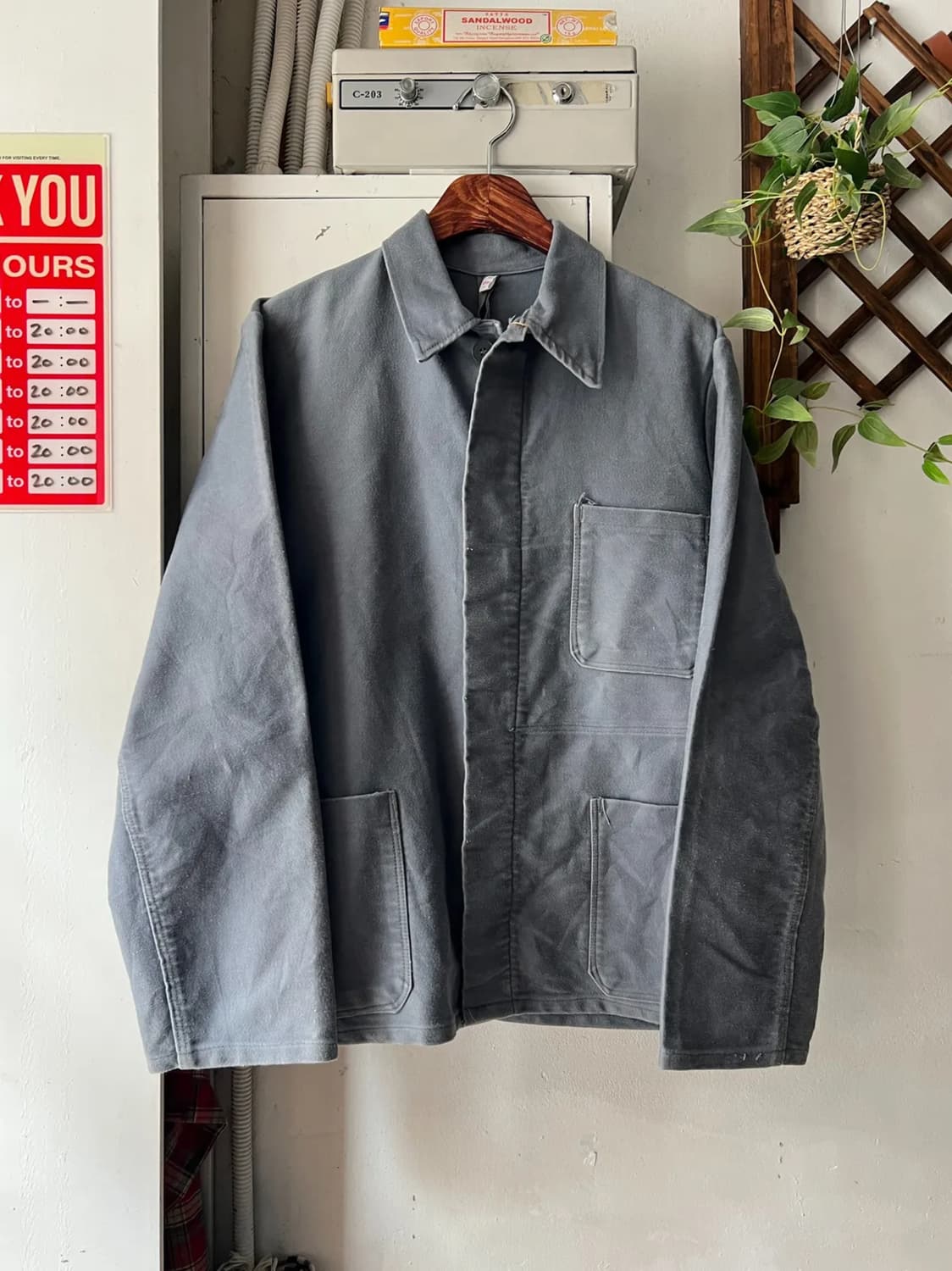 [L]90's 빈티지 몰스킨 프렌치 워크자켓 상품이미지1