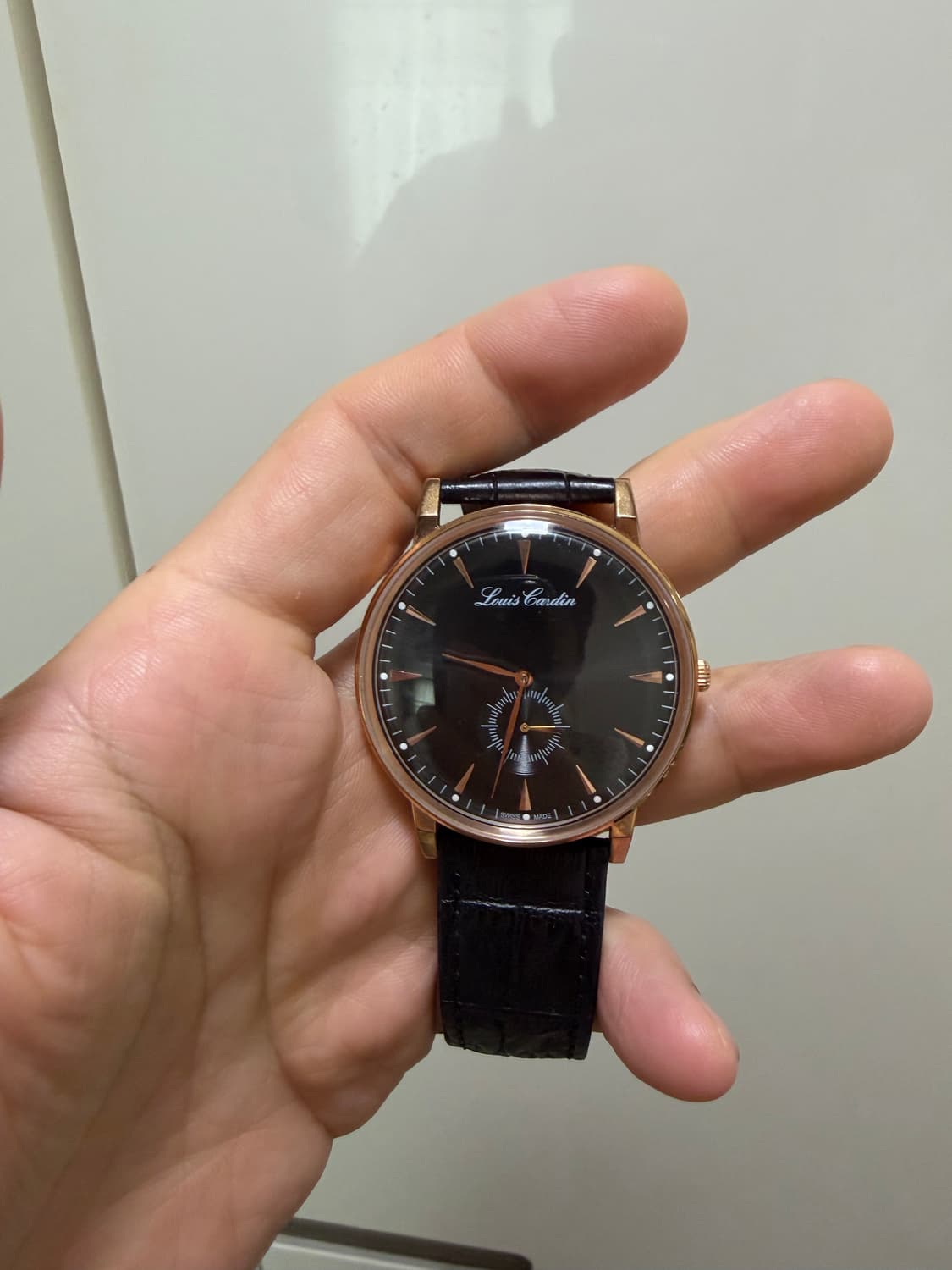 루이스카딘 남성가죽시계 상품이미지3