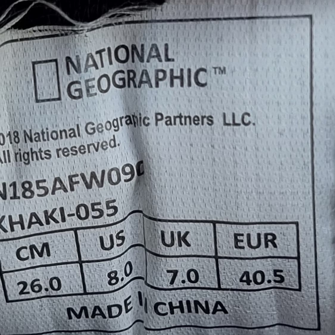 내셔널지오그래픽 어패럴 남성스니커즈260 상품이미지5