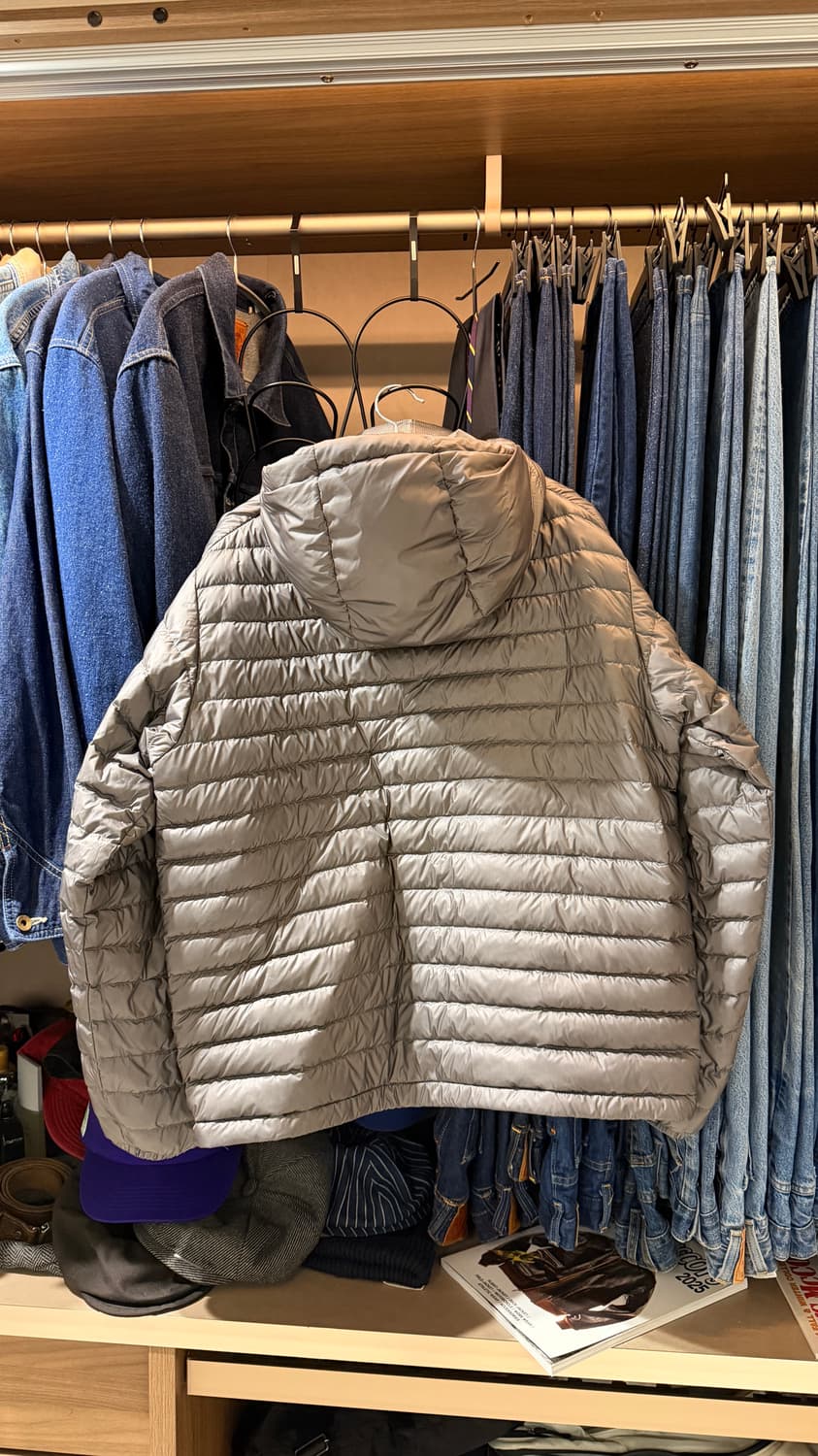 헤지스(HIS) 경량 패딩 구스다운 그레이 (L) 상품이미지3