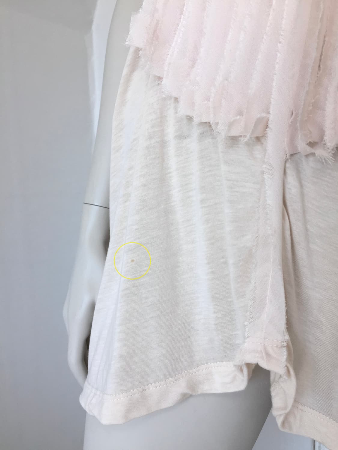 Rough Pintuck Bow Point Beige Top 상품이미지5