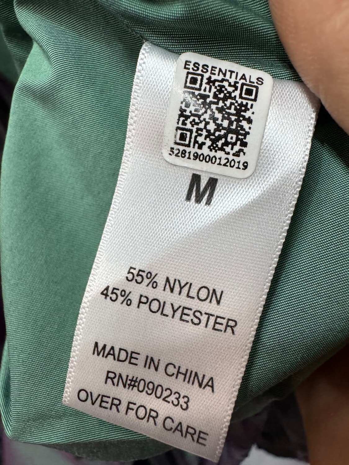 피어오브갓 에센셜 이리데슨트 나일론 하프집업 아노락M(3XL) 상품이미지6