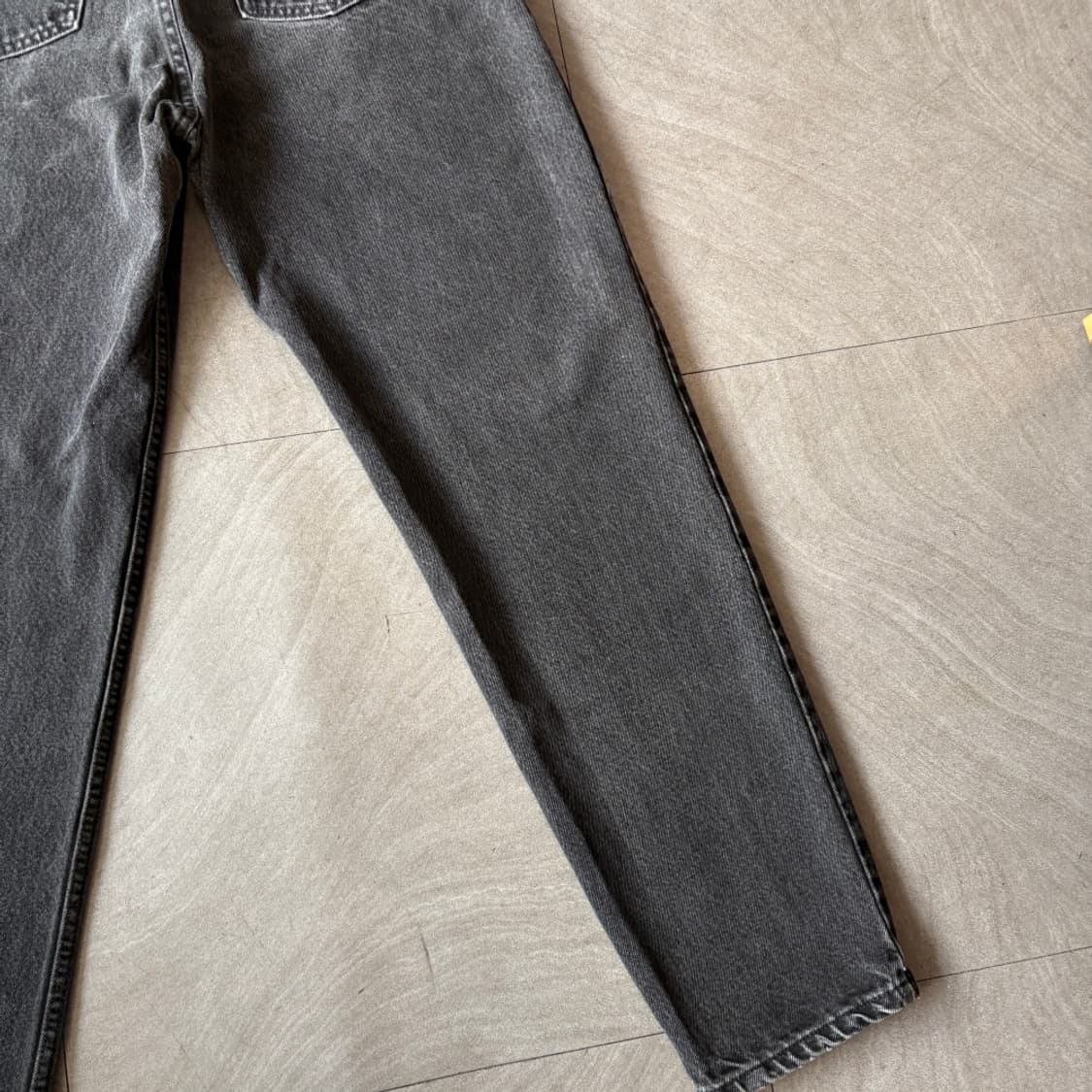 95년 미국 생산 리바이스 550 데님 오렌지탭 블랙 팬츠 상품이미지9