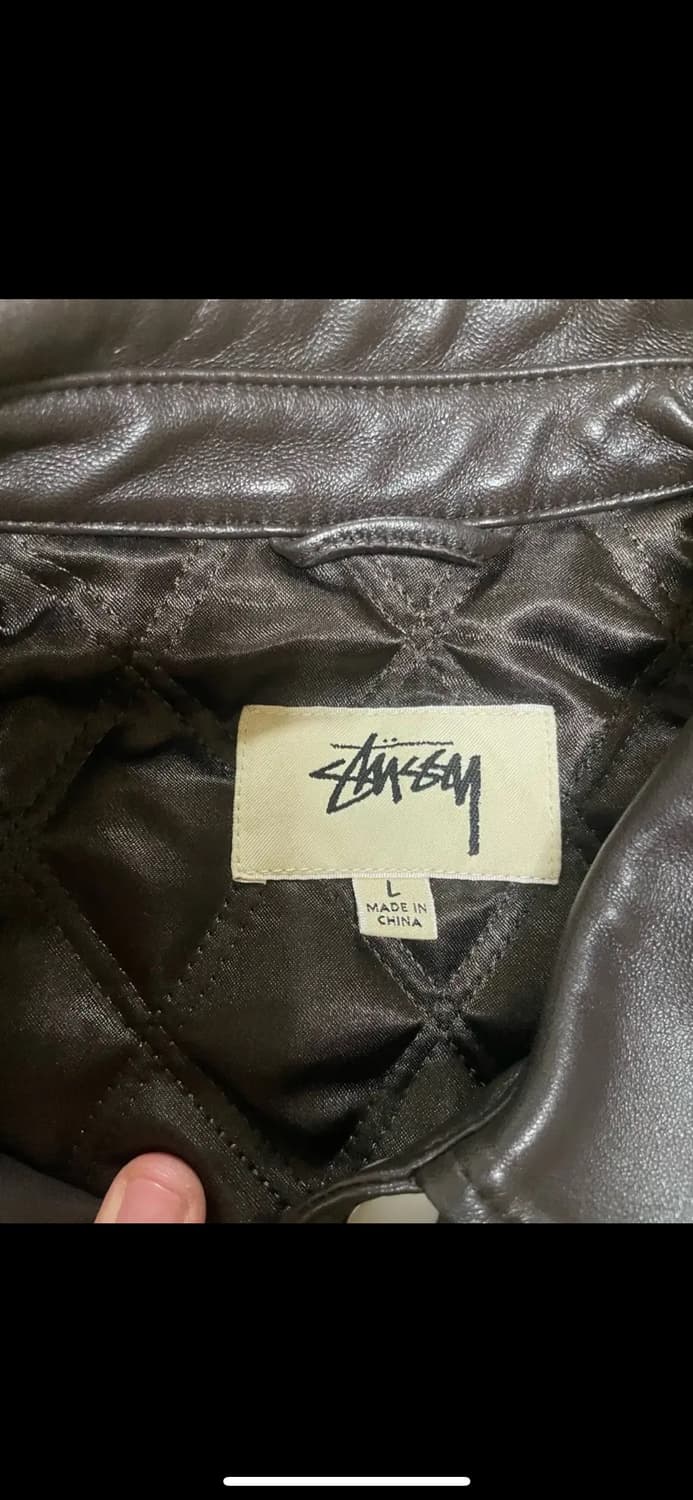 Stussy 박스레더오버자켓 에스프레소L 상품이미지6
