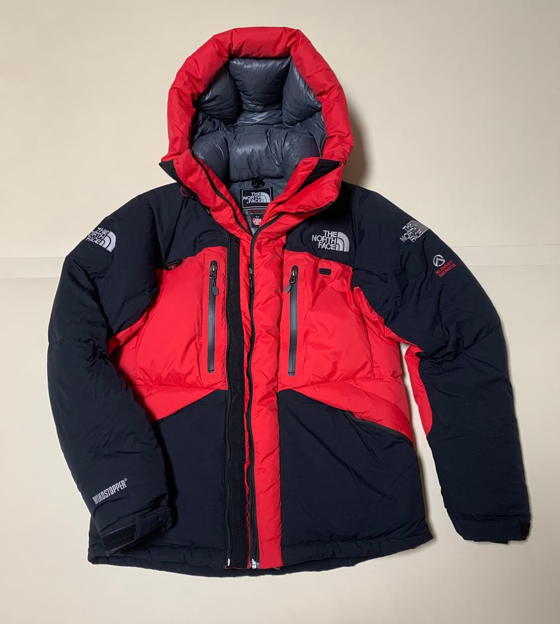 [M] 노스페이스 히말라야2 대장급 패딩 블랙 레드 상품이미지1