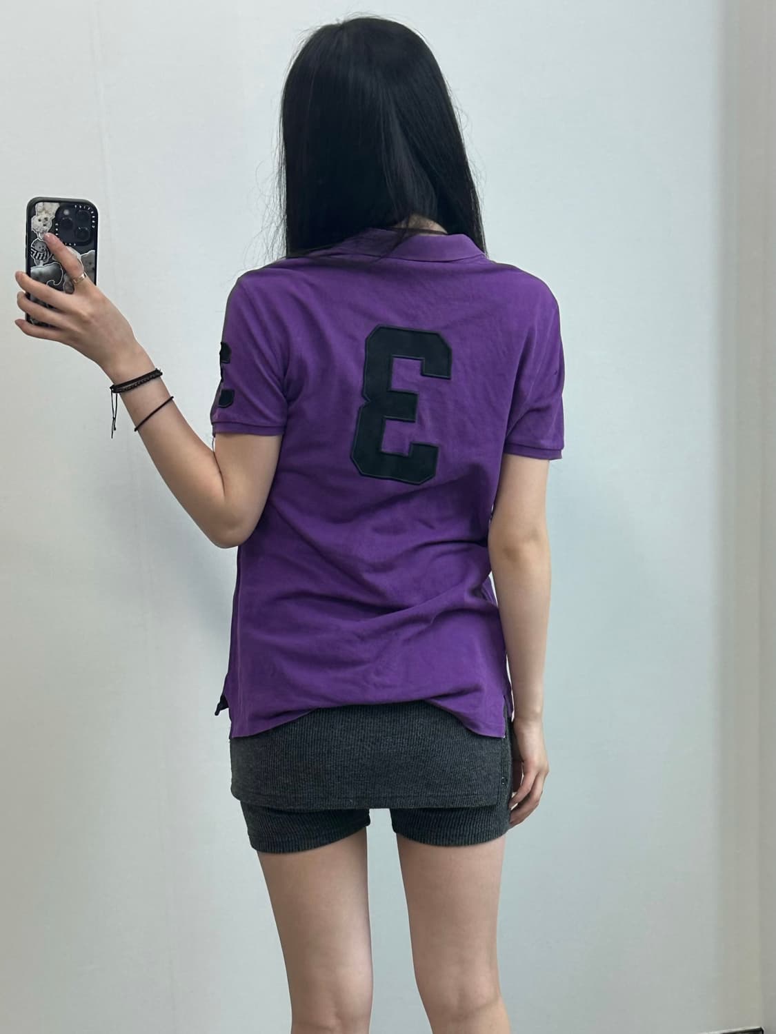 폴로 랄프로렌 빅포니 퍼플 피케 반팔 카라 티셔츠 상품이미지2