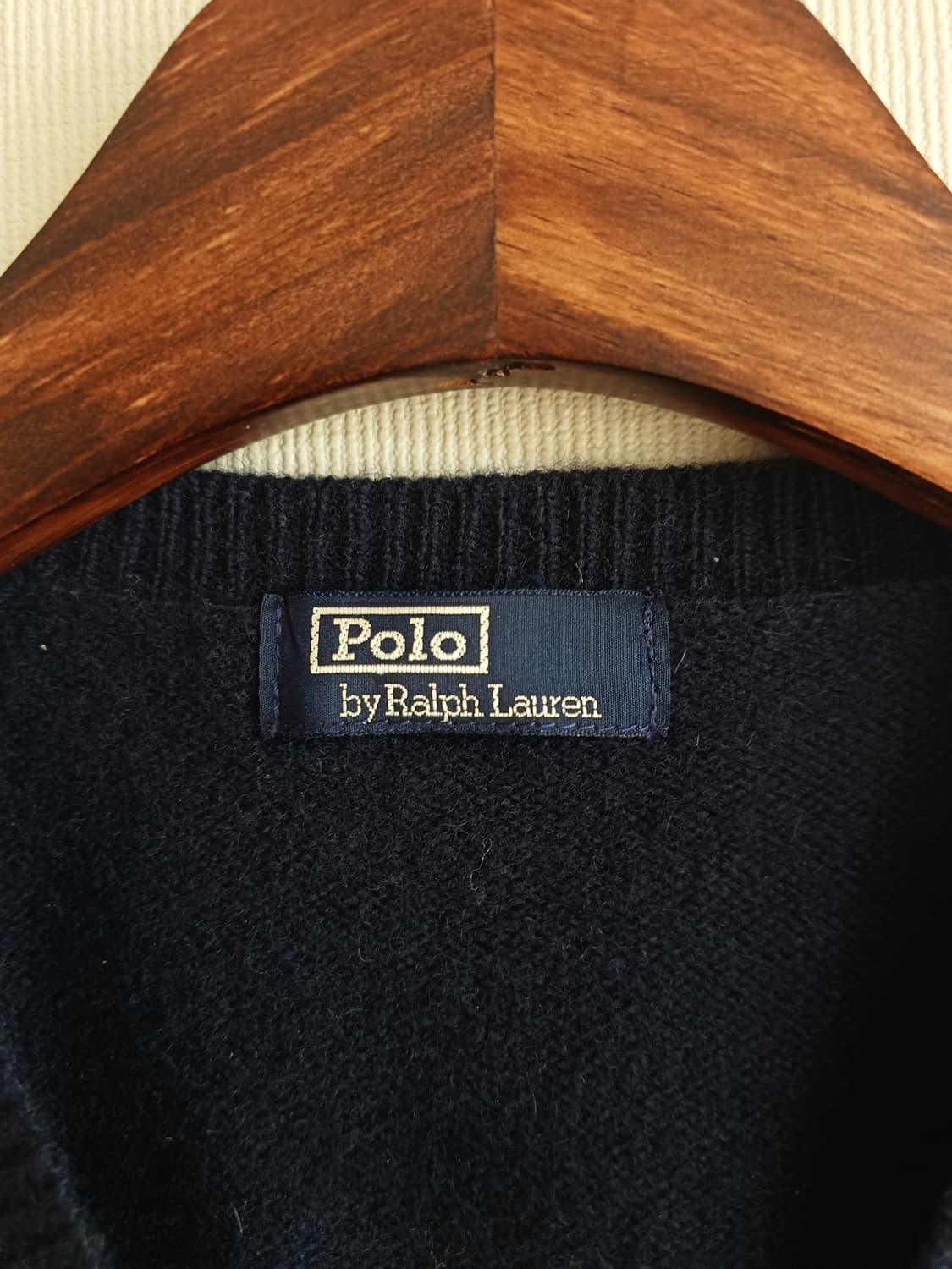 폴로 랄프로렌 여성 V넥 네이비 니트 베스트 스웨터 울 polo 조끼 상품이미지6