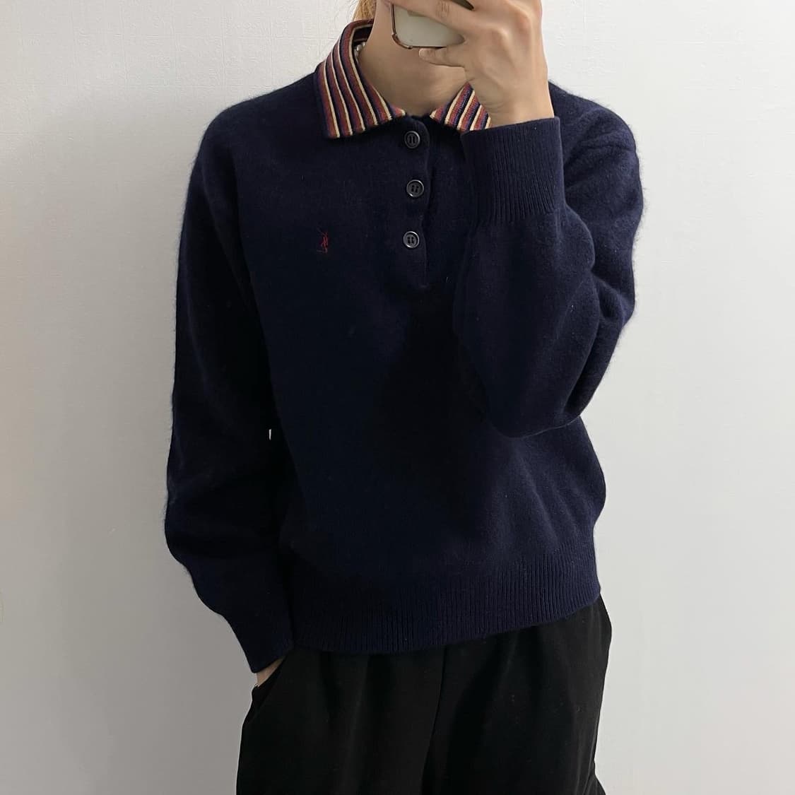 입생로랑 카라 니트 상품이미지1