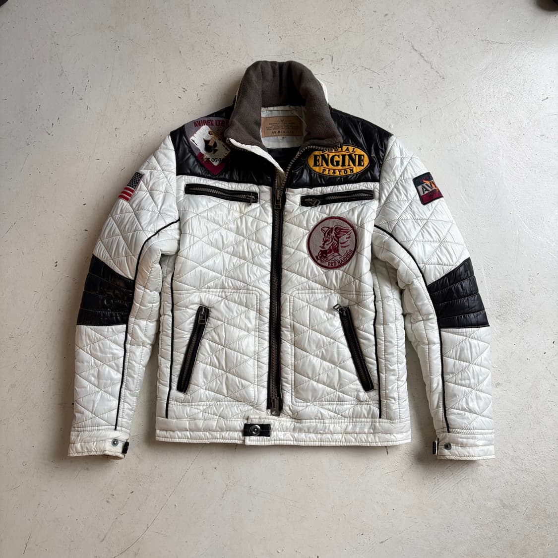 아비렉스 빈티지 퀄티드 모터사이클 자켓 M 상품이미지1