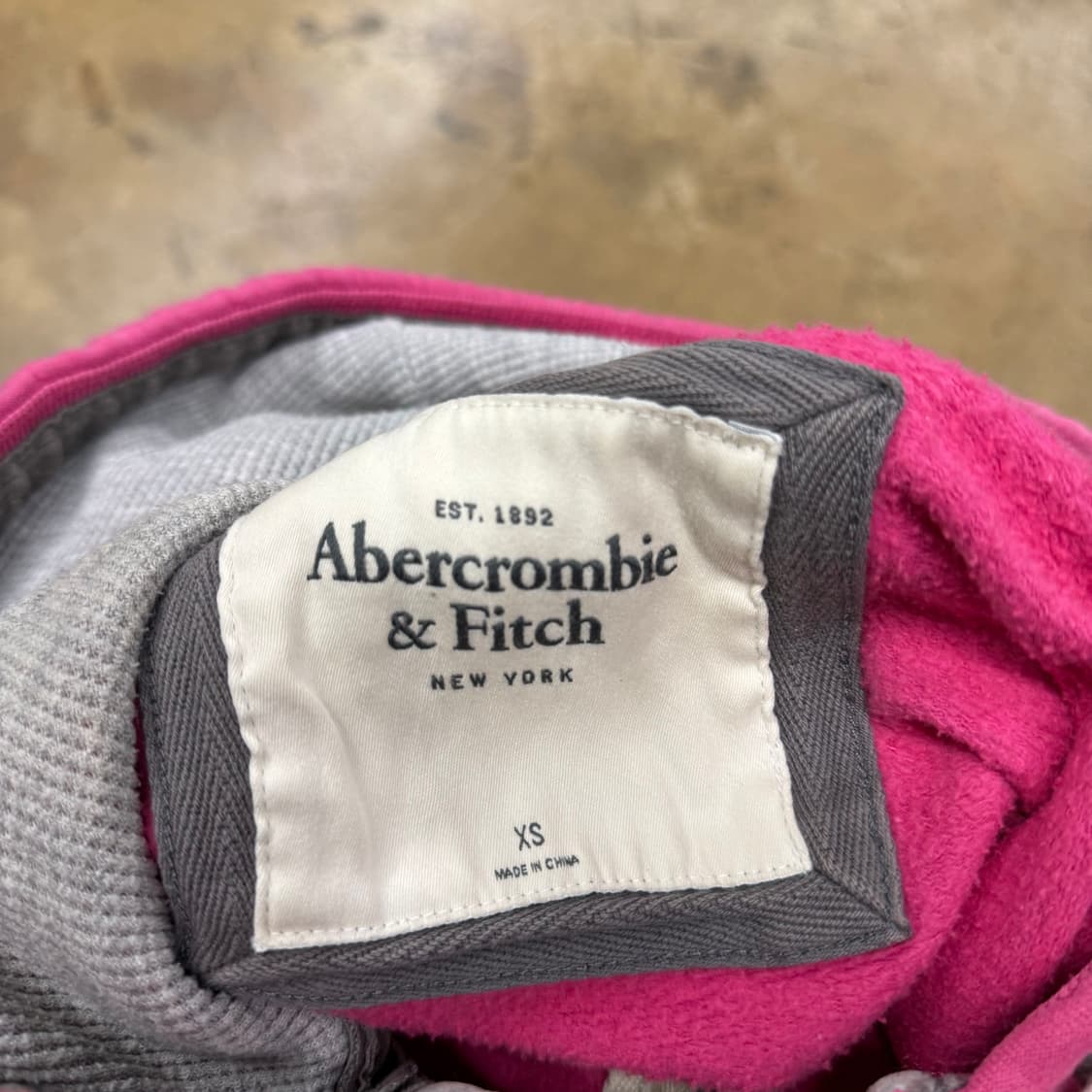 아베크롬비 핑크 딱붙 후드집업  상품이미지5