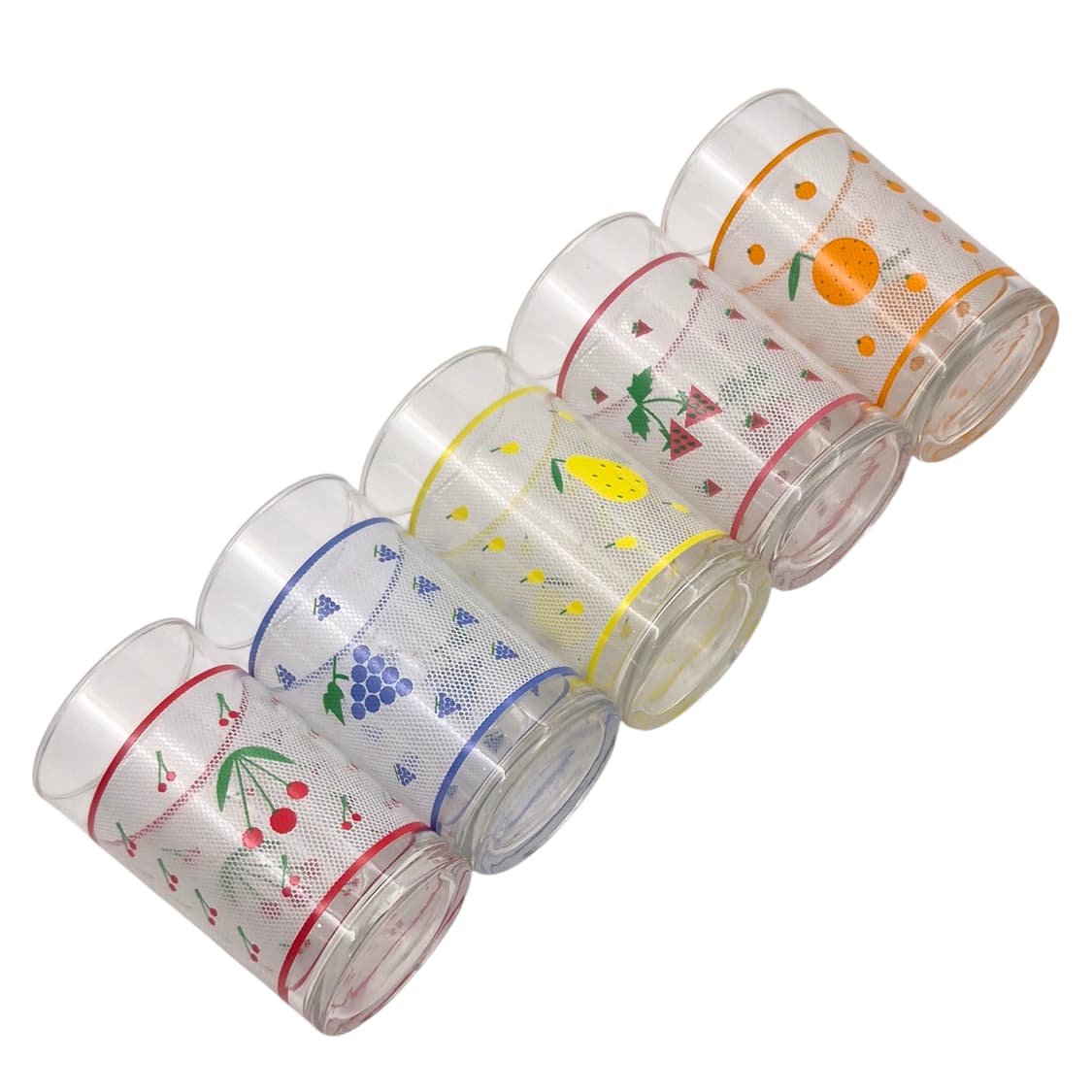 80s 아데리아 레트로 과일 픽셀 글라스 1p 상품이미지2