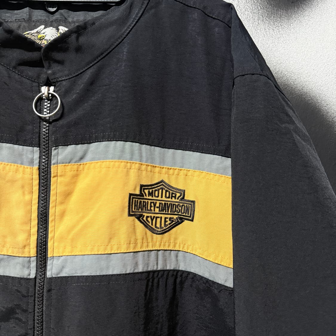 할리데이비슨 자수 디테일 빅 사이즈 나일론 집업 자켓 상품이미지4
