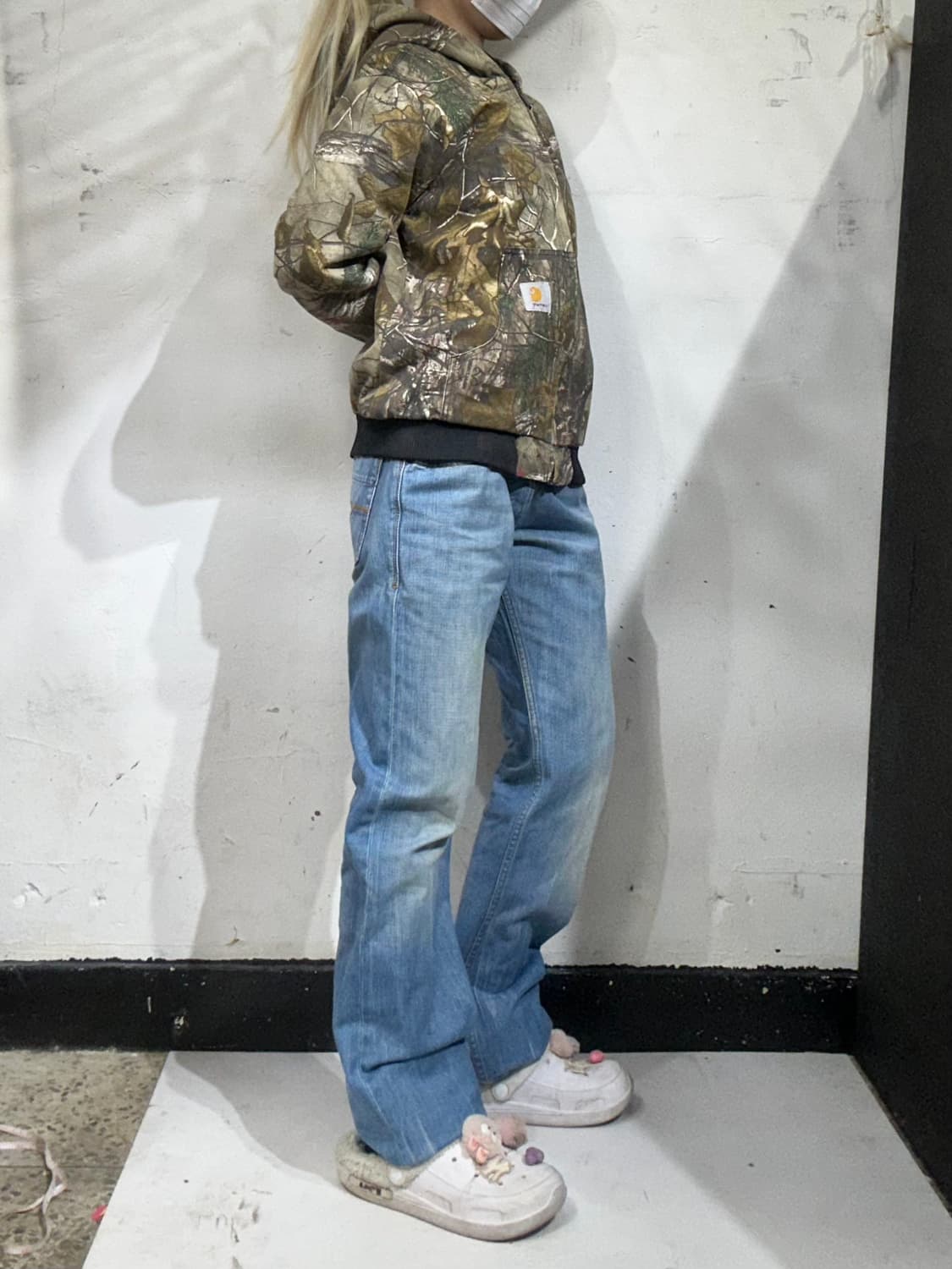 디젤 연청 와이드 데님 팬츠 청바지  상품이미지1