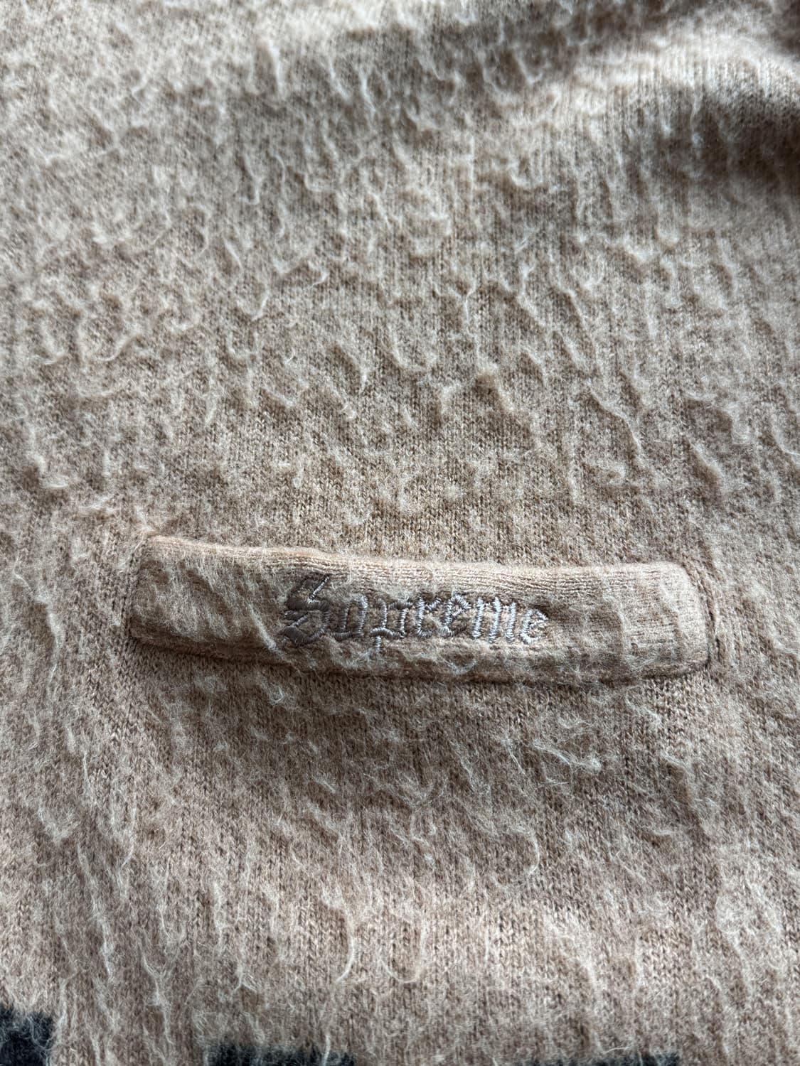 슈프림 모헤어 가디건 체커보드 M사이즈 상품이미지5