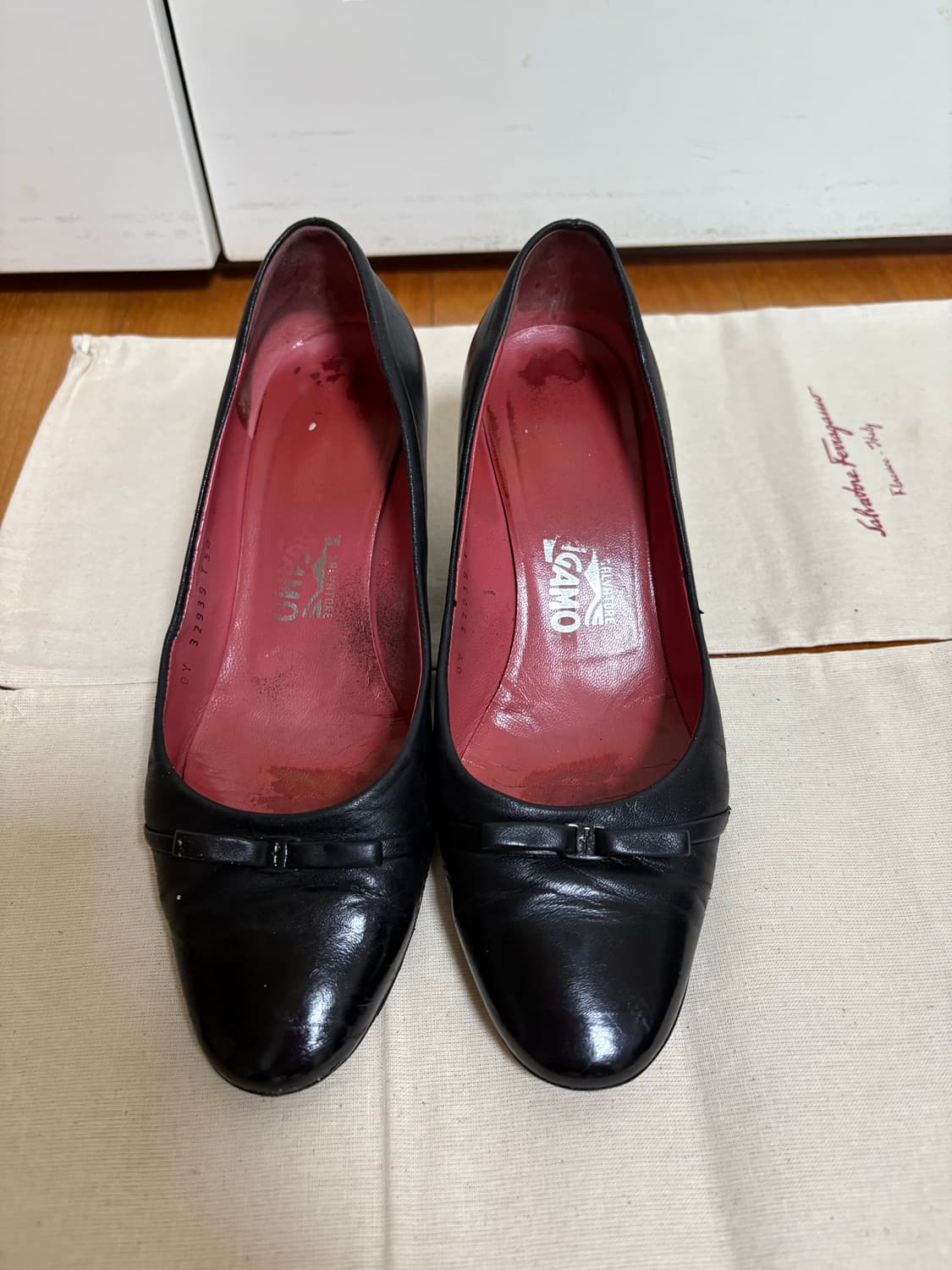 살비토레 검정 펌프스 235 36반 상품이미지2