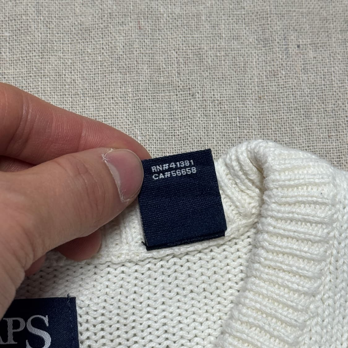 챕스 랄프로렌 자수 스트라이프 니트 M 상품이미지6