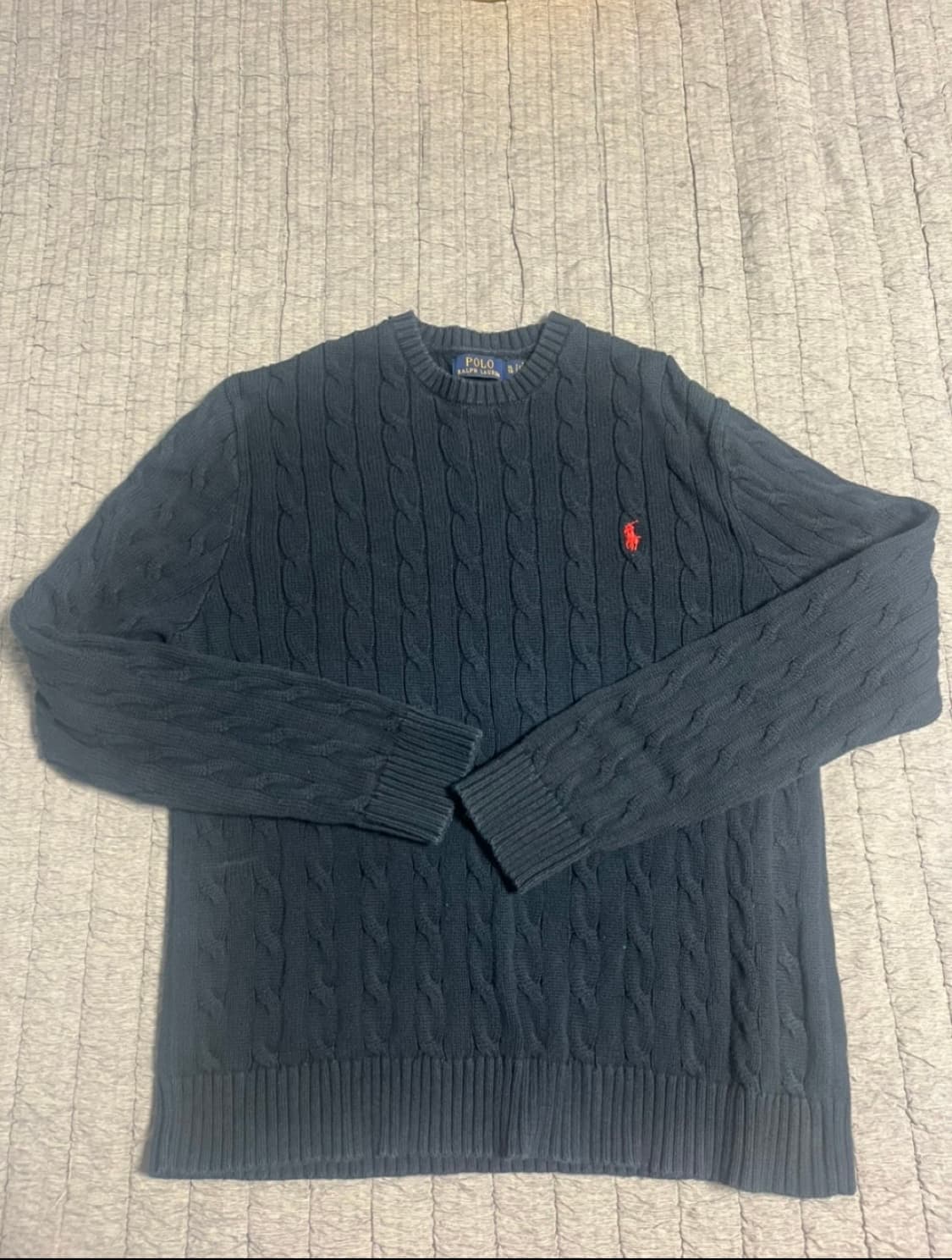 폴로 꽈배기 니트 상품이미지1