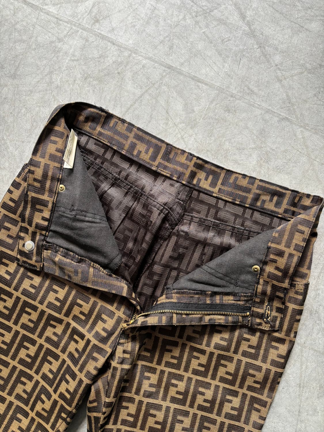 Fendi 펜디 브라운 FF 모노그램 팬츠 상품이미지4