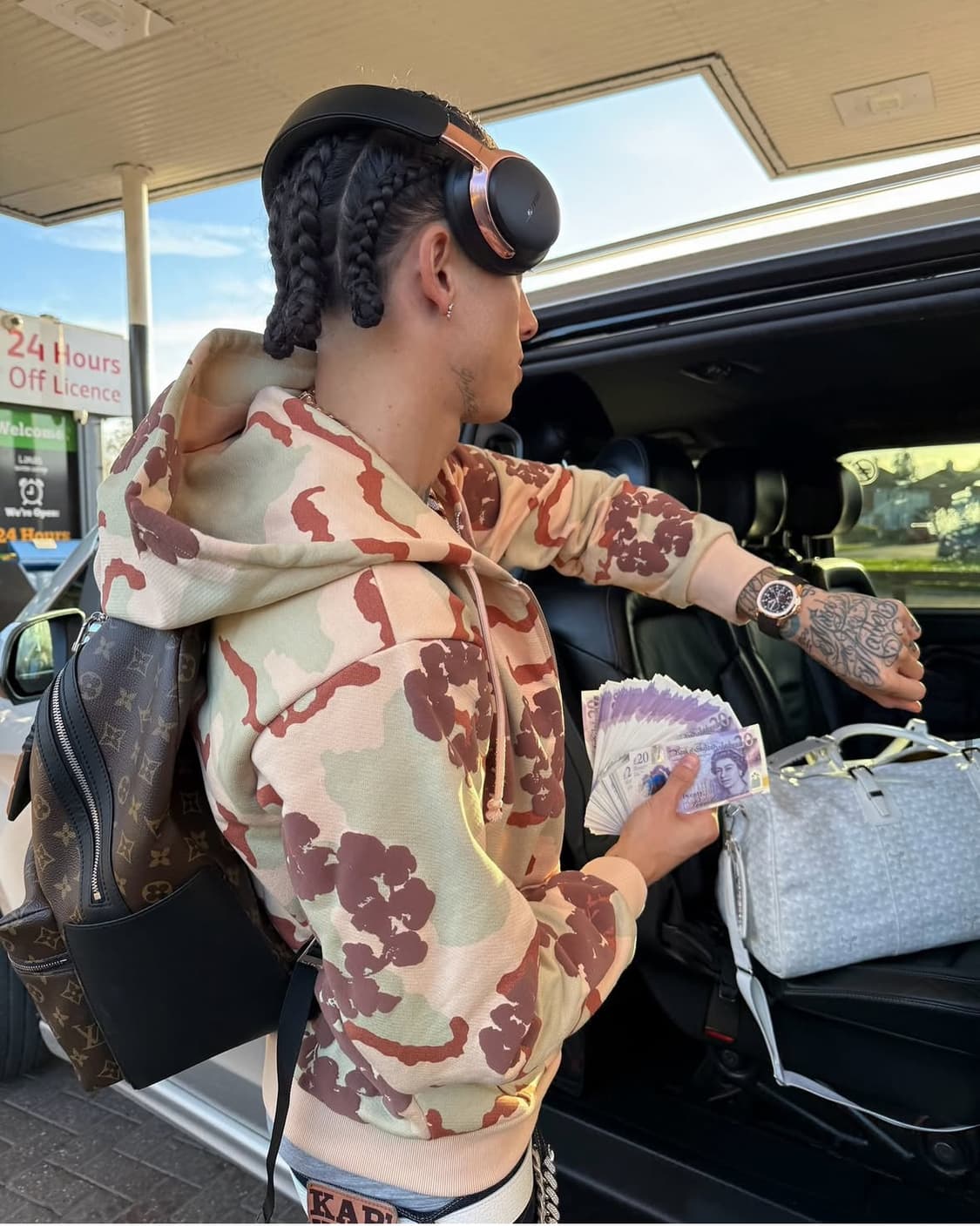 Denim Tears Cotton Wreath Zip Sweatshirt 상품이미지3