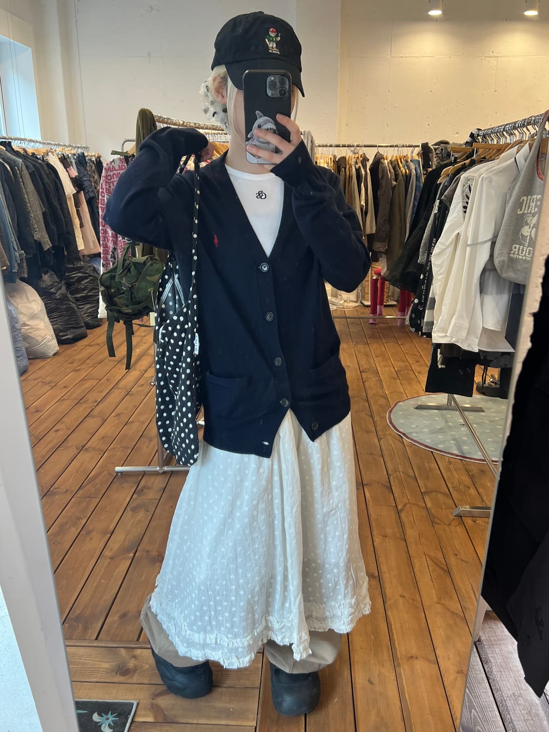 폴로 네이비 니트 가디건 상품이미지4