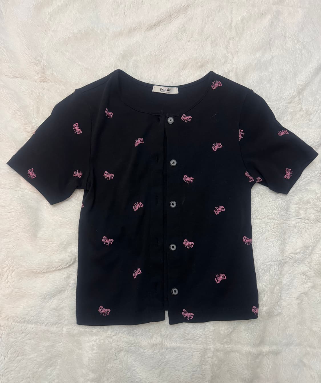 팝시즈 리본 나시+가디건 상품이미지6