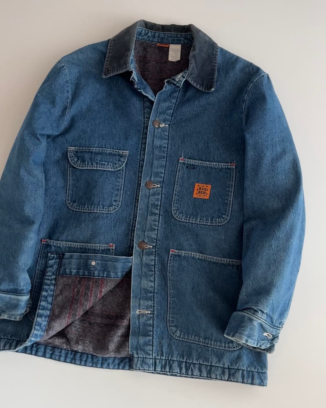 80년대 USA 빈티지 빅벤 데님 초어 자켓 40 상품이미지2