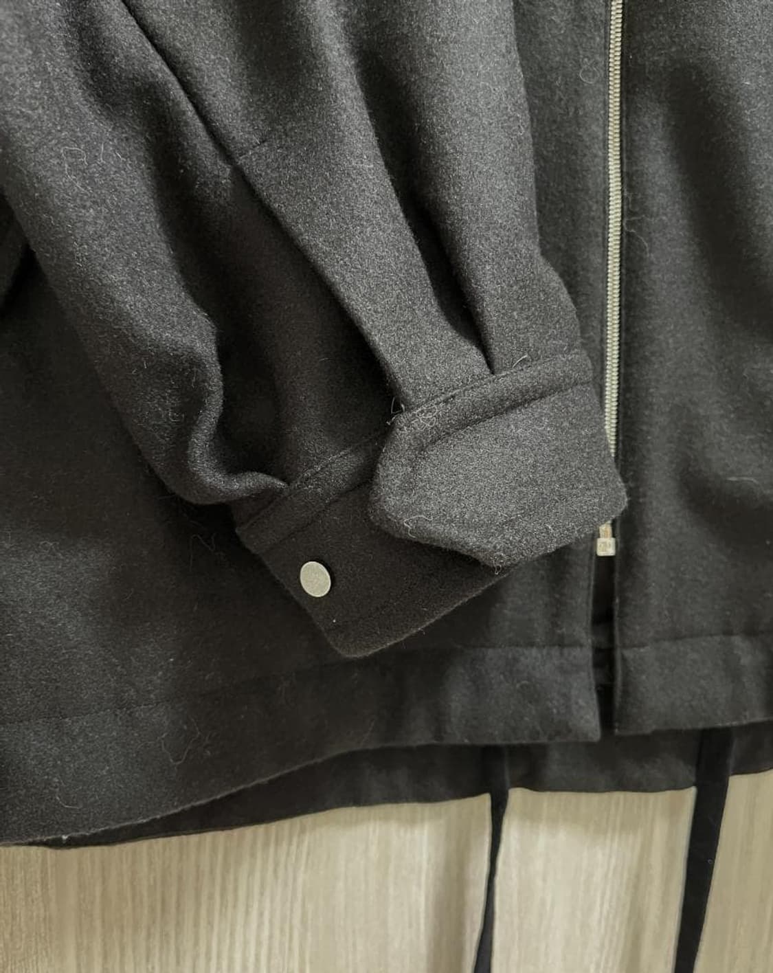 슈테인 stein 멜톤 집 울 하프 코트 상품이미지8