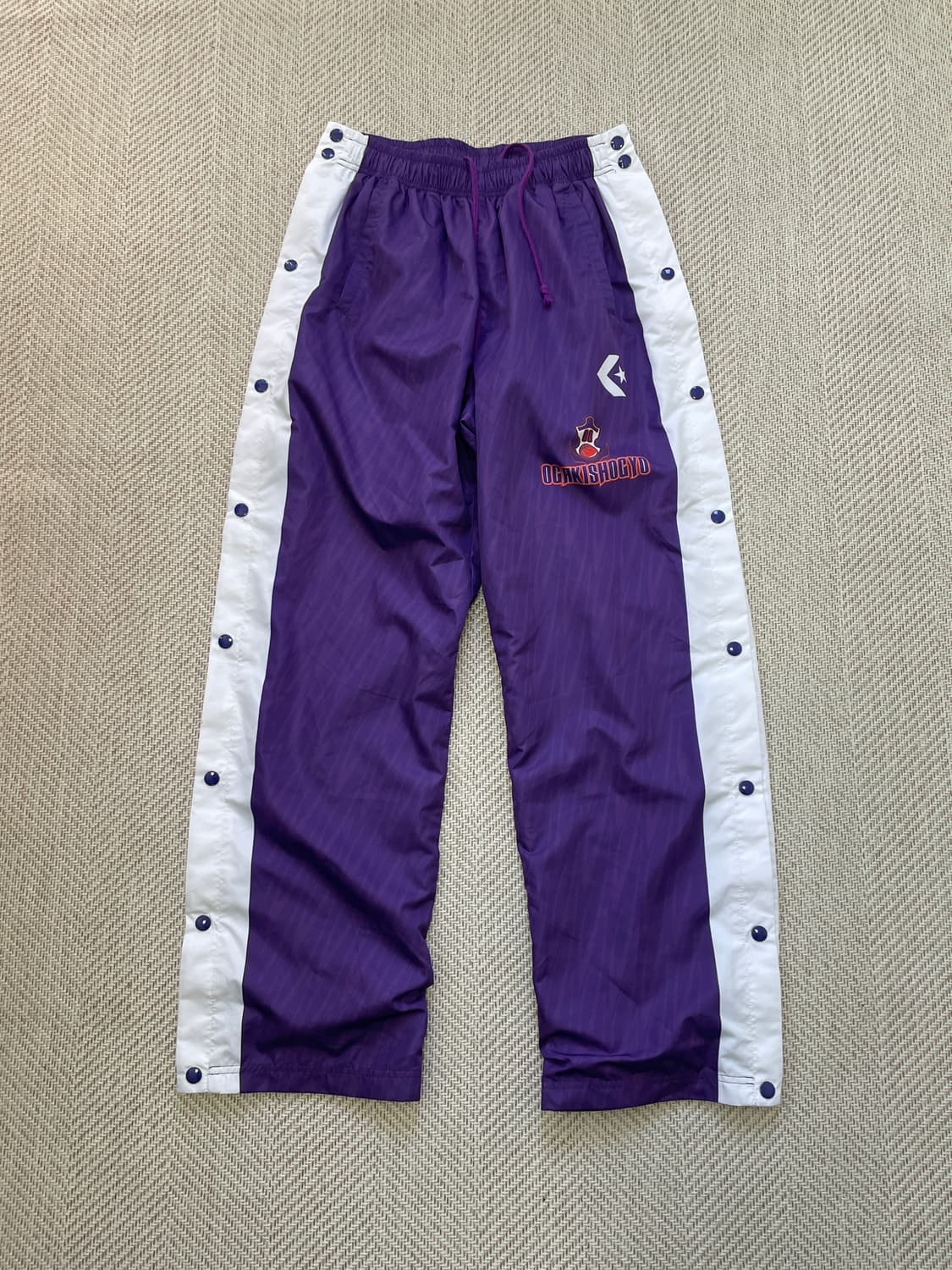 컨버스 오카쇼요 사이드 스냅버튼 나일론 트랙팬츠  J04024 상품이미지1