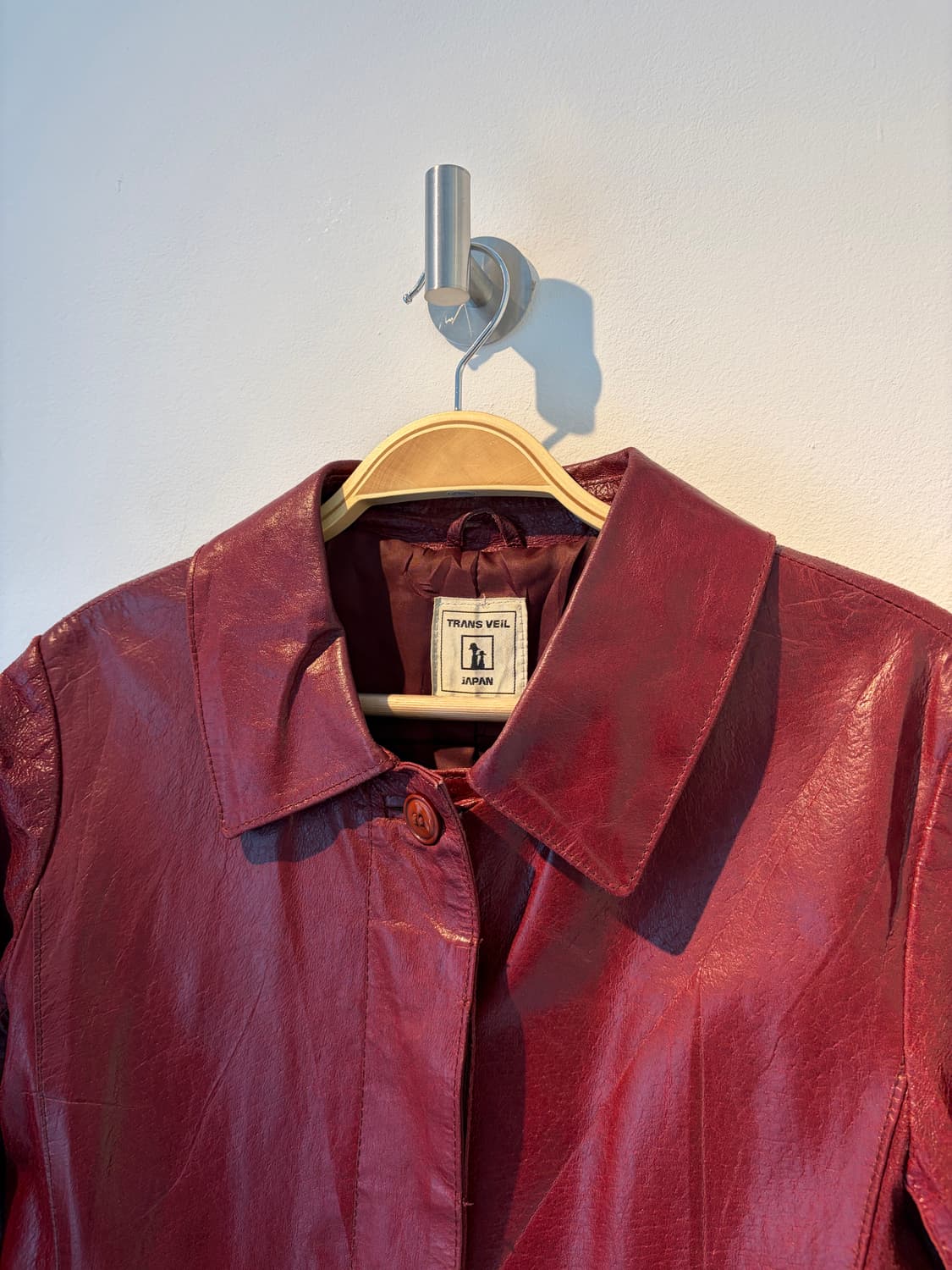 90s japanese label mood eco leather coat 상품이미지1