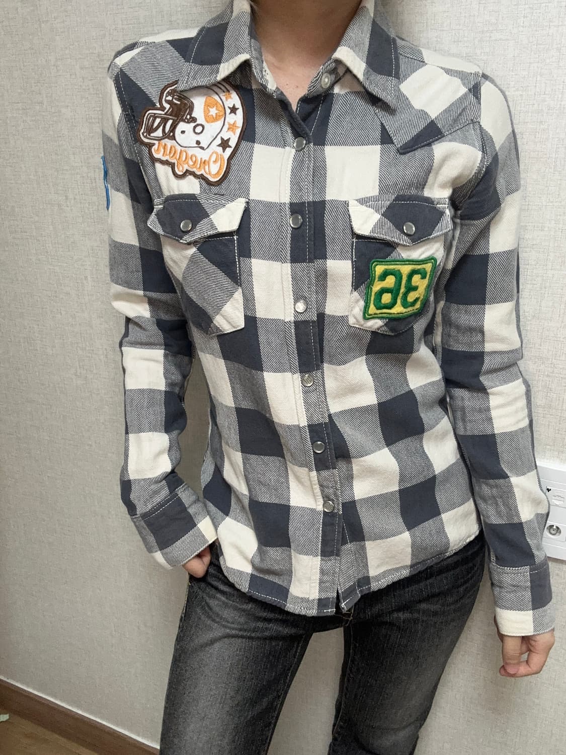 패치 대장 셔츠 상품이미지2