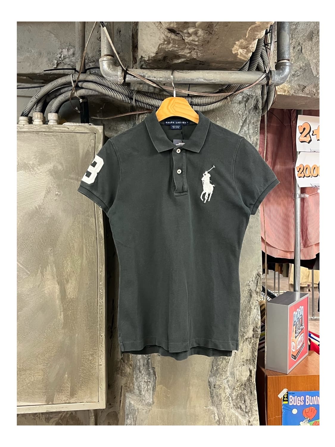 폴로 랄프로렌 빅포니 반팔 카라티 카키 S #csz3018 상품이미지1