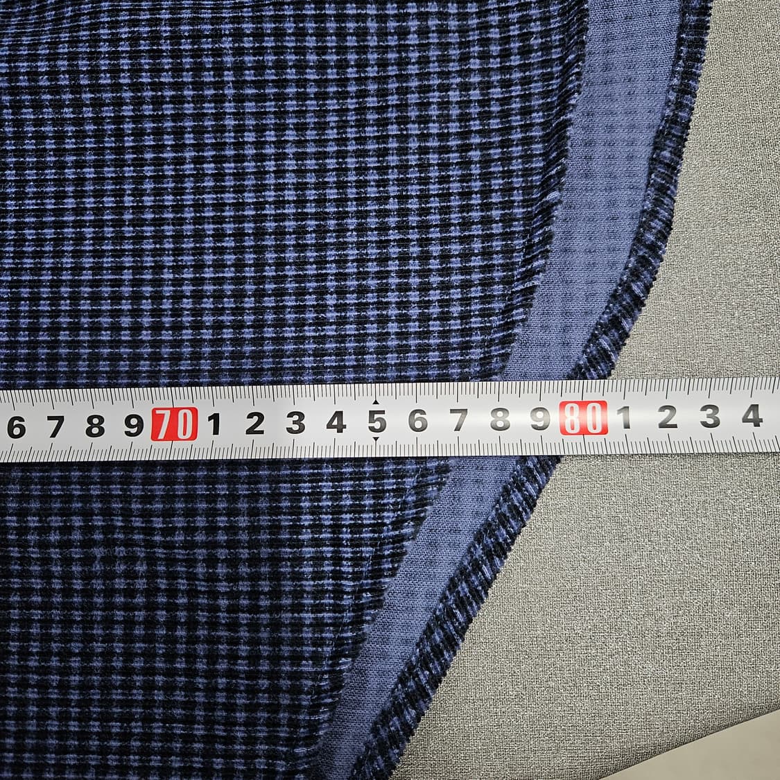 에디바우어 오버핏 네이비 체크 코듀로이 셔츠 상품이미지7