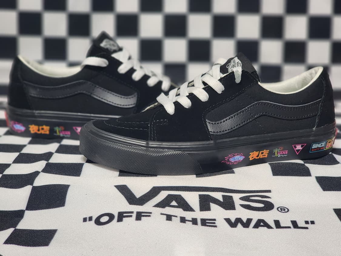 반스 마켓 스케이트 로우 블랙 230mm 상품이미지2