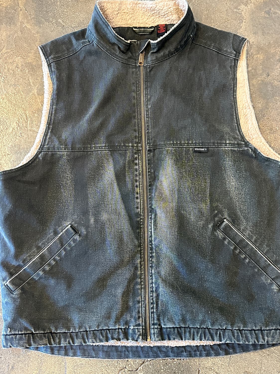 울버린 업랜드 워시드 쉐르파 베스트 조끼 XL 상품이미지3