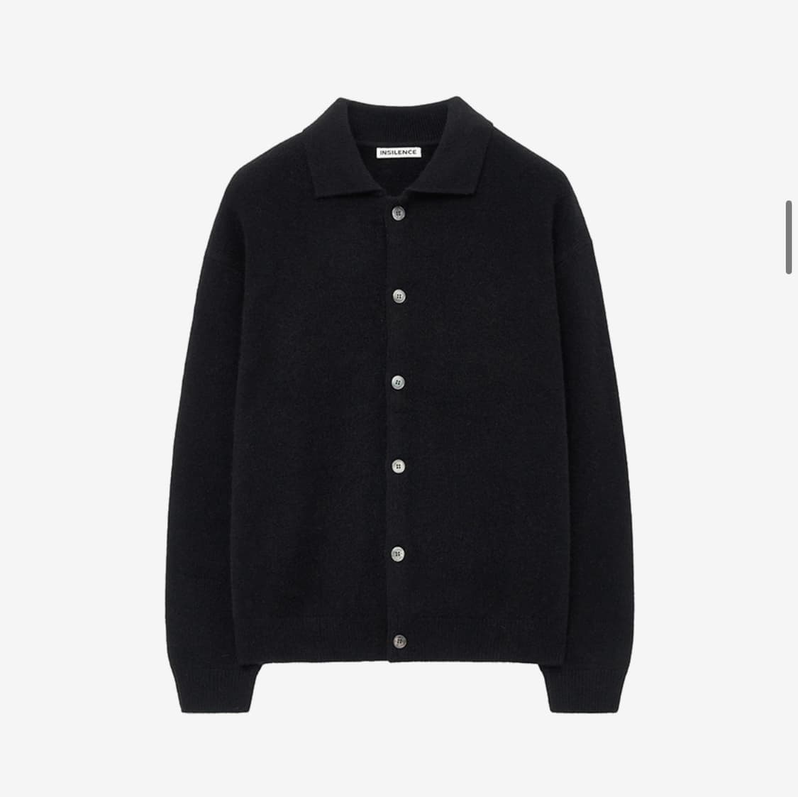 인사일런스 앙고라 믹스드 칼라 카디건 BLACK L사이즈 상품이미지1