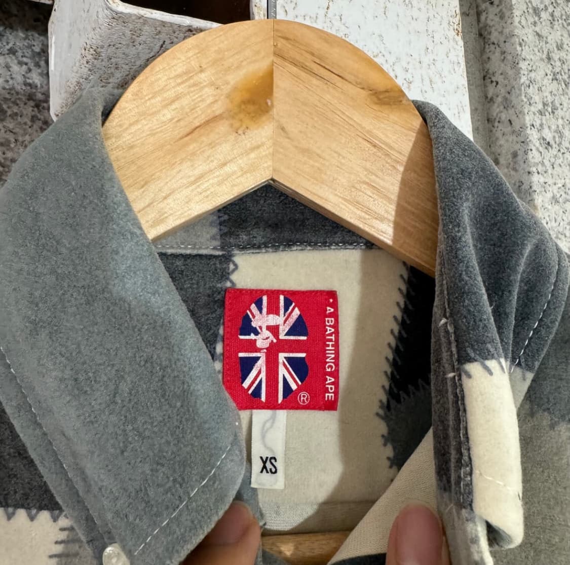 Bape 90’s 패치워크 패턴 반팔 셔츠 상품이미지4