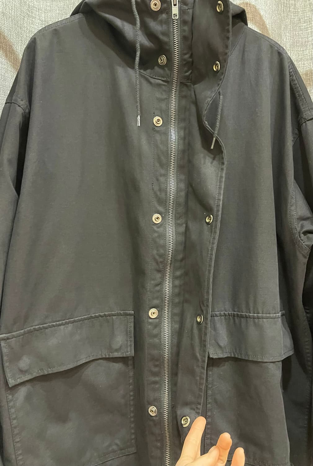 Partimento 파르티멘토 코드후드집업 자켓/블랙 상품이미지3