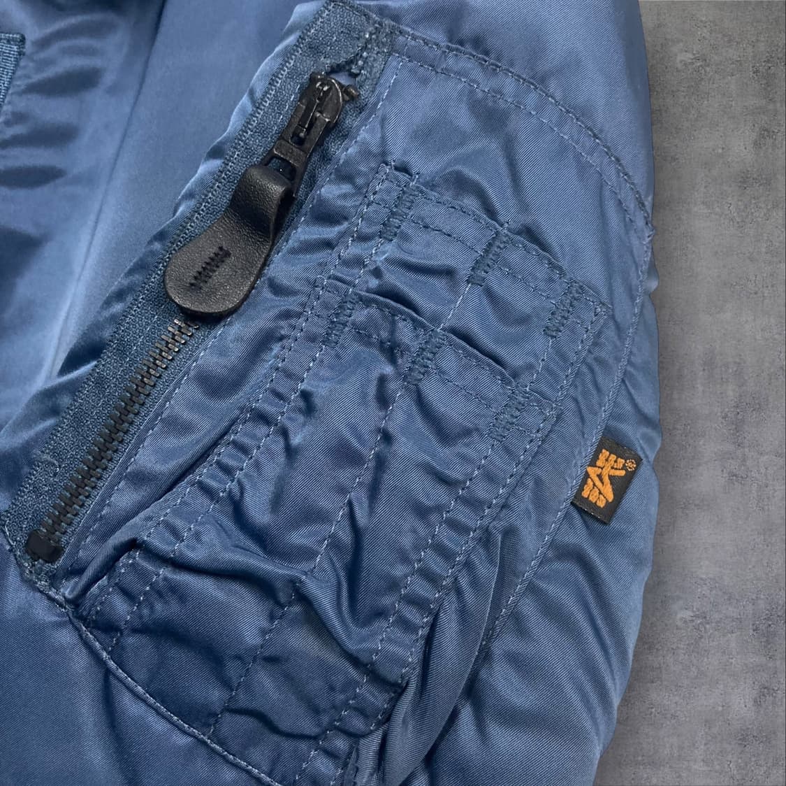 알파인더스트리 블루 컬러 B-15C 플라이트 항공 점퍼 상품이미지2