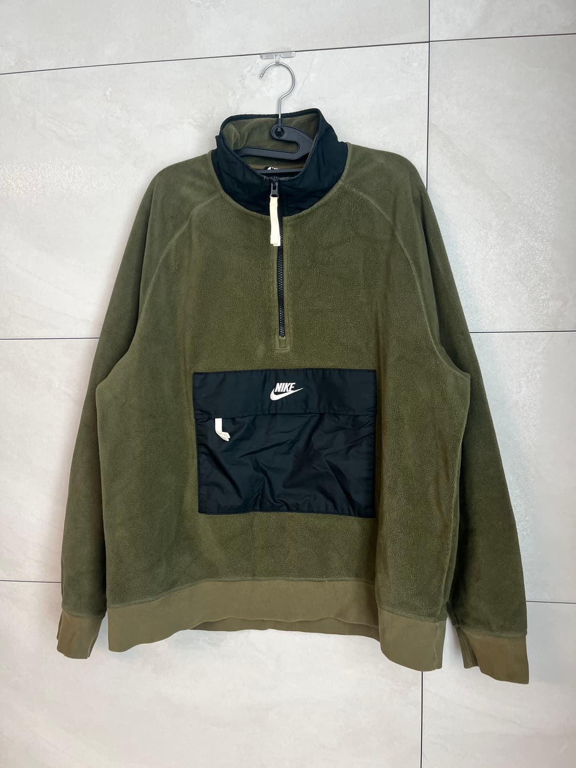 [2XL] 나이키 플리스 하프집업 카키 상품이미지3