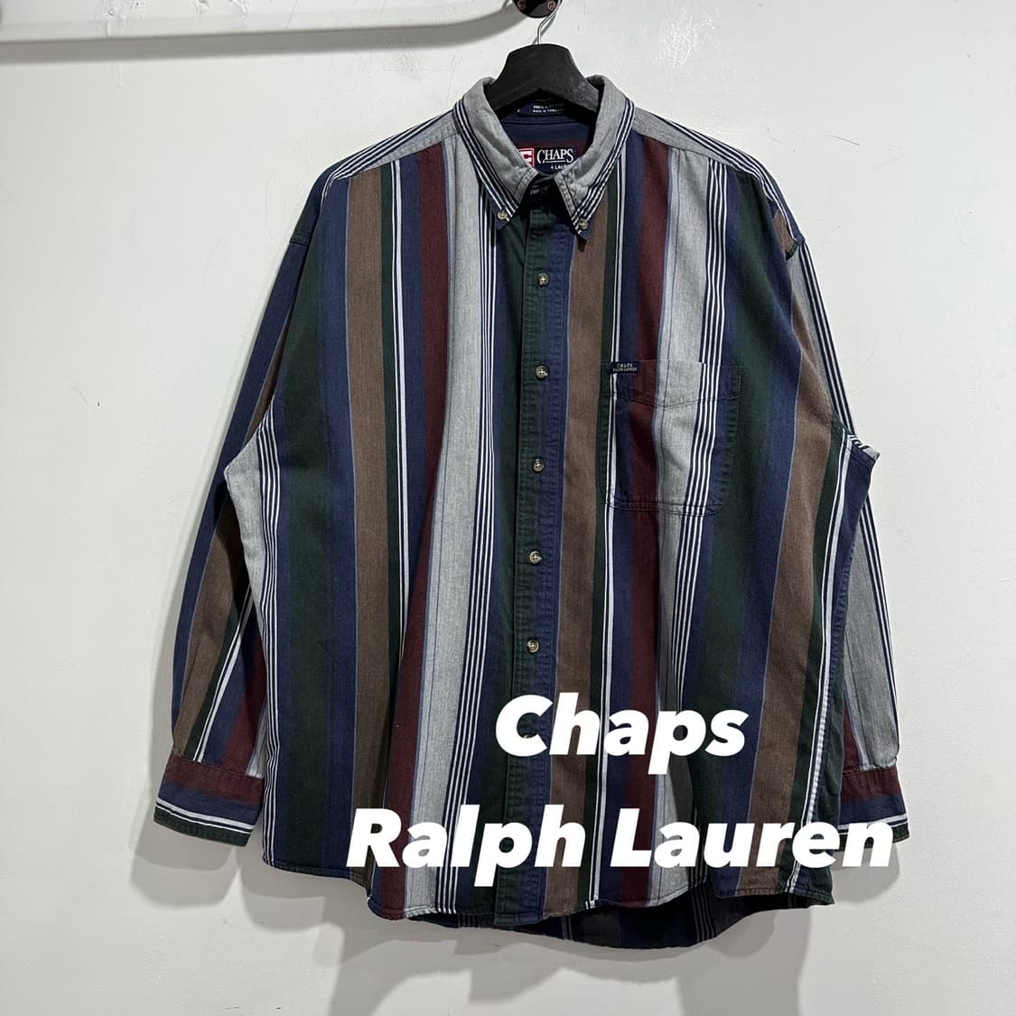 챕스 랄프로렌 스트라이프셔츠 상품이미지1