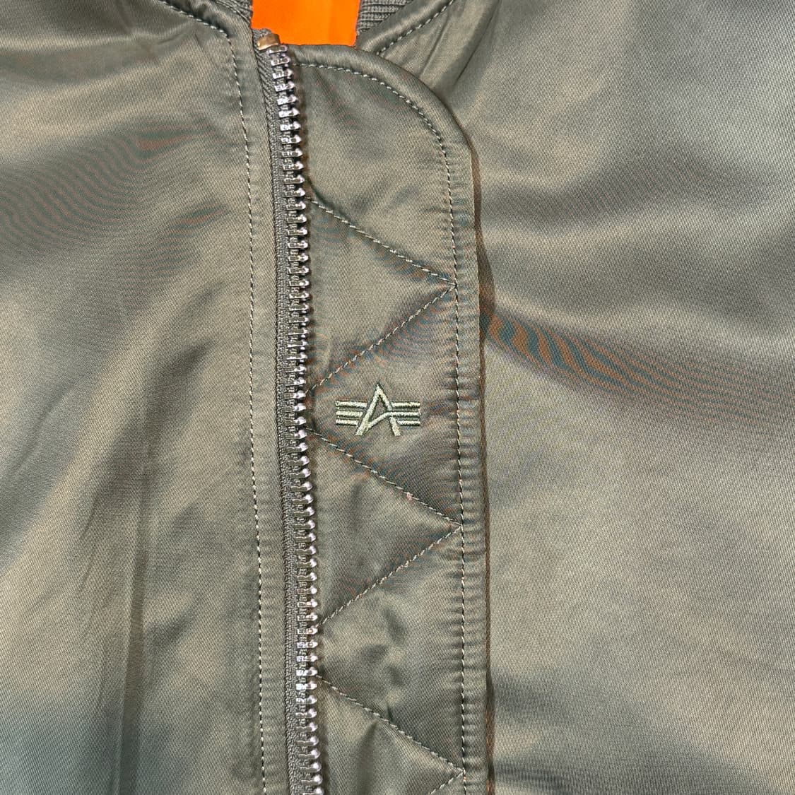 M) 알파인더스트리 MA-1 마원 항공점퍼 올리브 그린 레귤러핏 상품이미지5