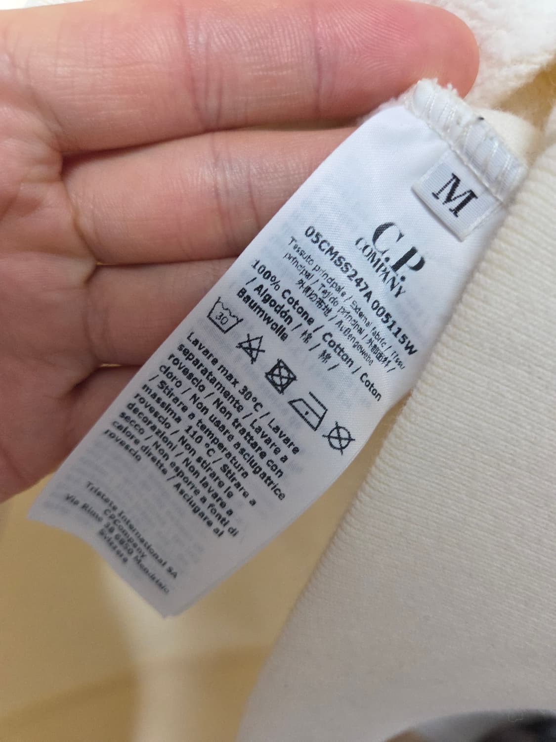 CP컴퍼니 코믹스 카툰로고 맨투맨 아이보리 M 상품이미지6