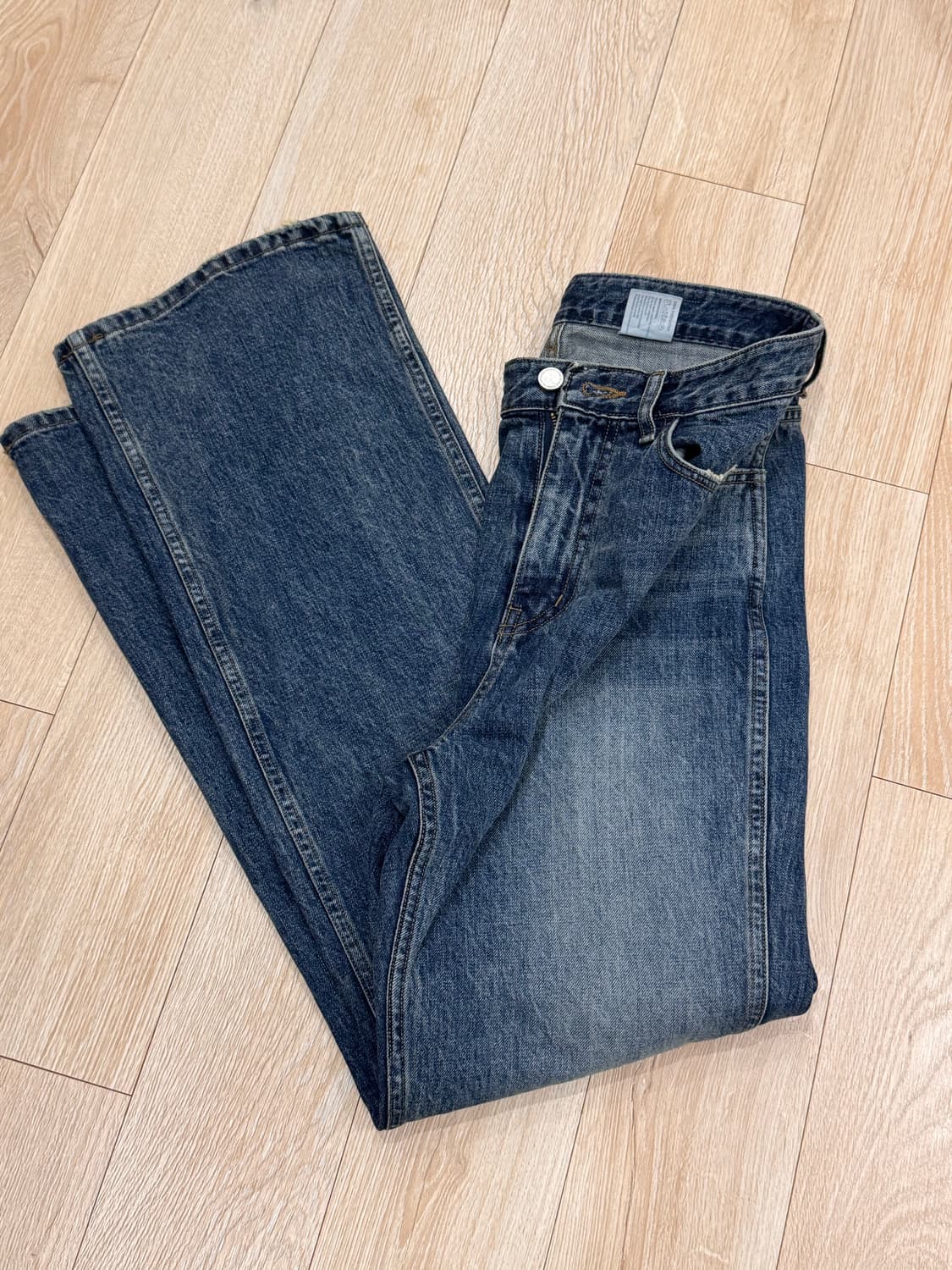 파사드패턴 부츠컷 데님 빈티지워싱 S 상품이미지2