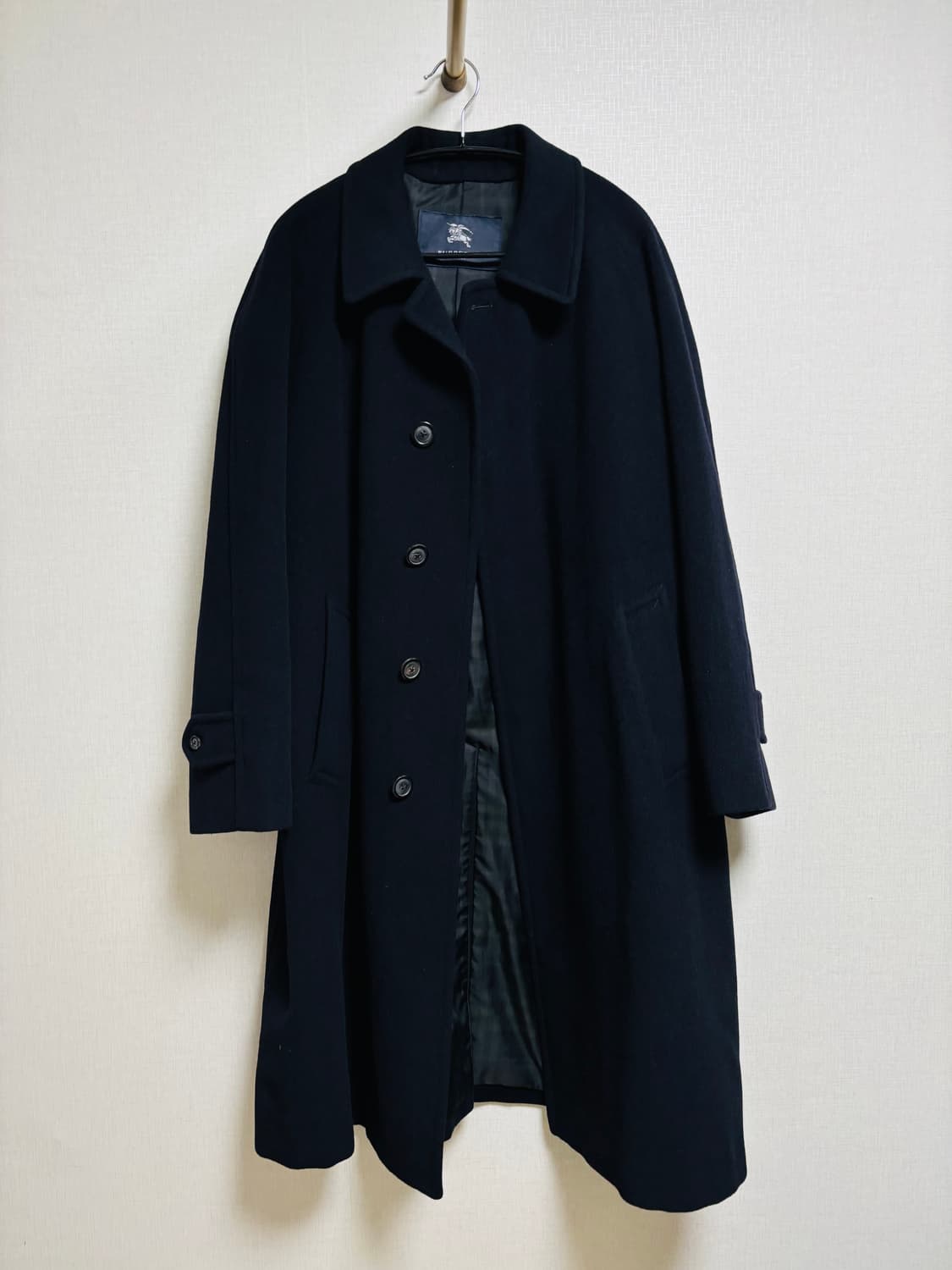 BURBERRY LONDON 캐시미어 앙고라 블렌드 블랙 코트 상품이미지1