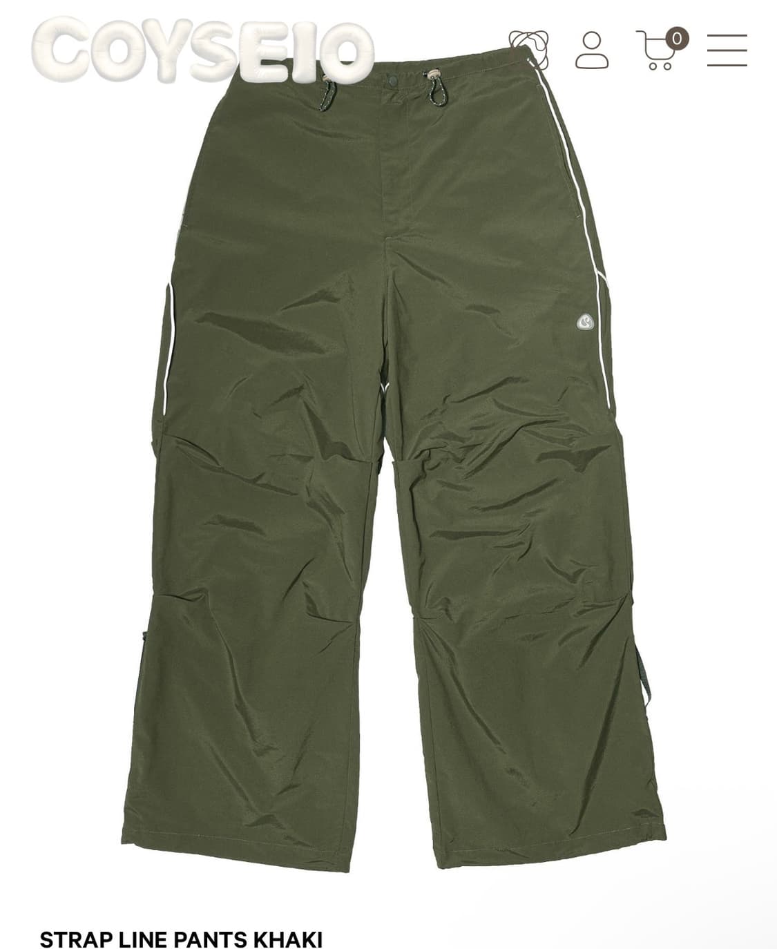 코이세이오 스마트어반유즈풀 suu 스트랩 라인 팬츠 카키 상품이미지1
