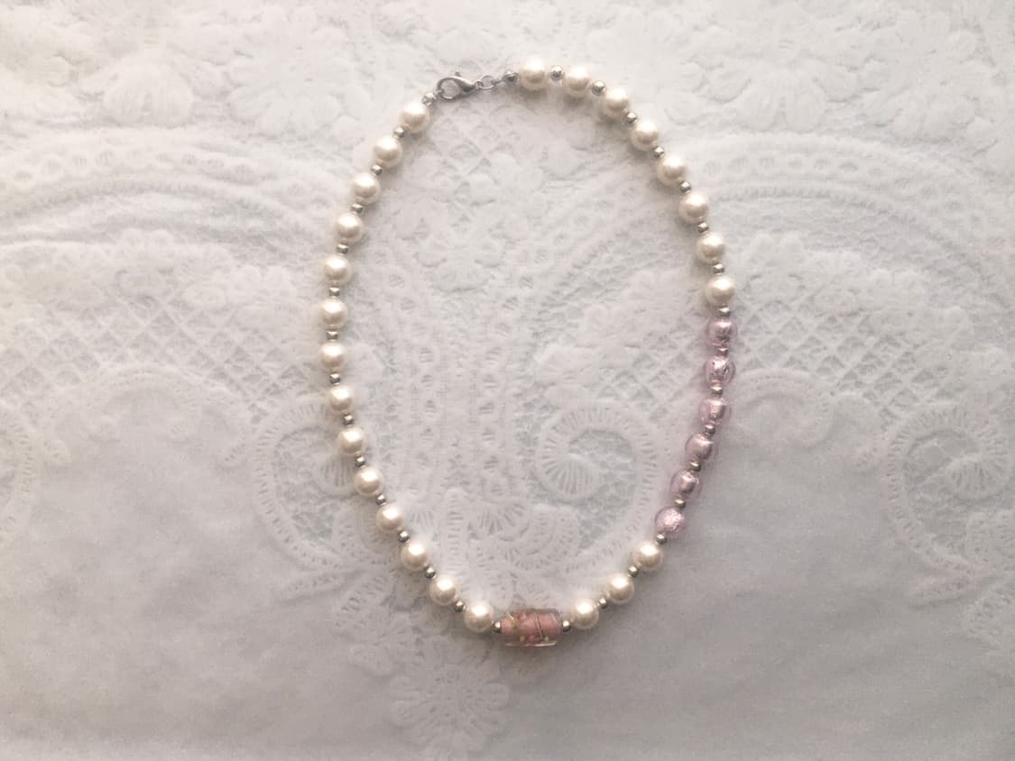 viburnum shop 오리엔탈 로즈 장미 목걸이 상품이미지1