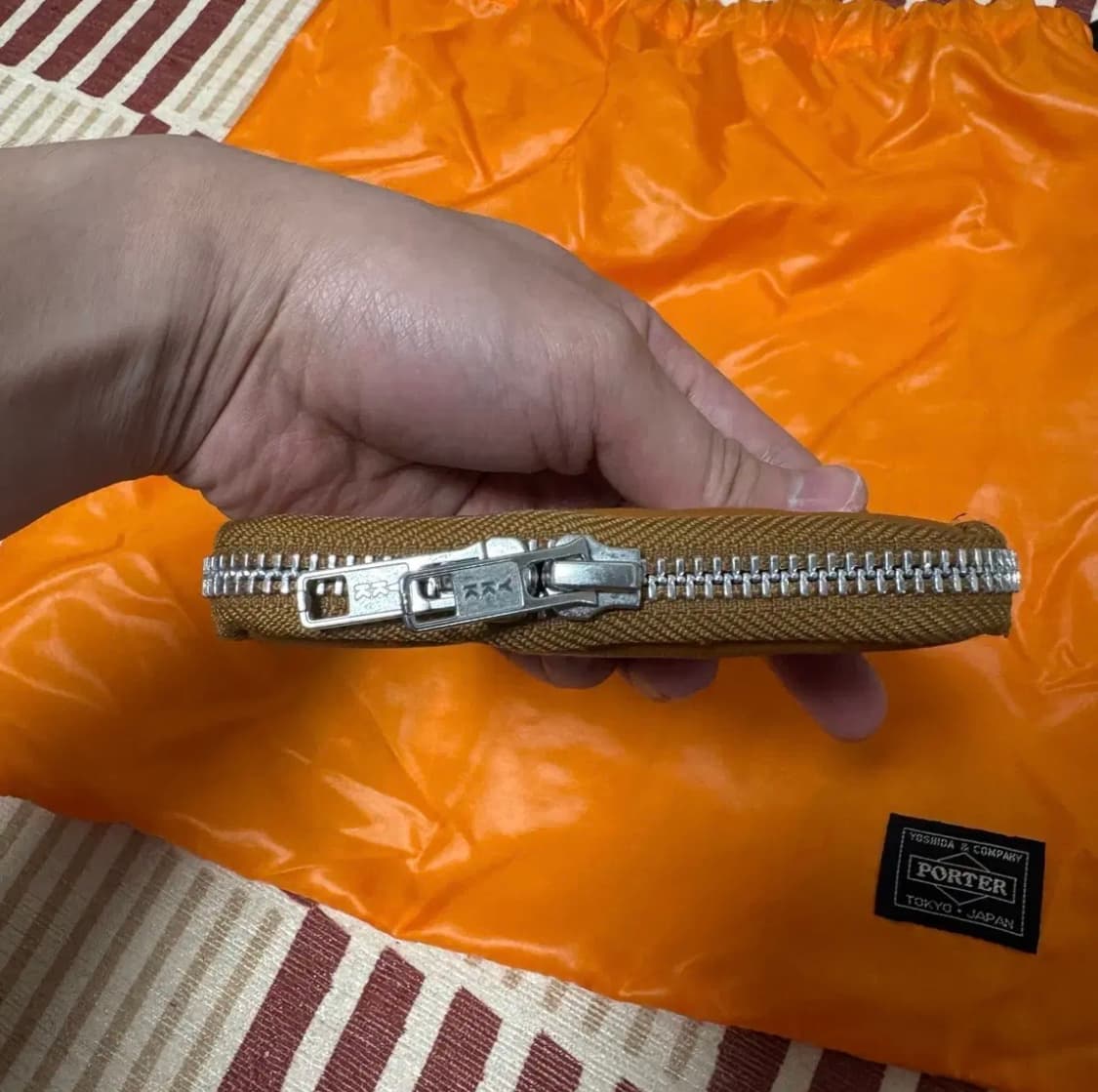 요시다 포터 프리스타일 멀티 코인 케이스 카멜 색상 상품이미지3